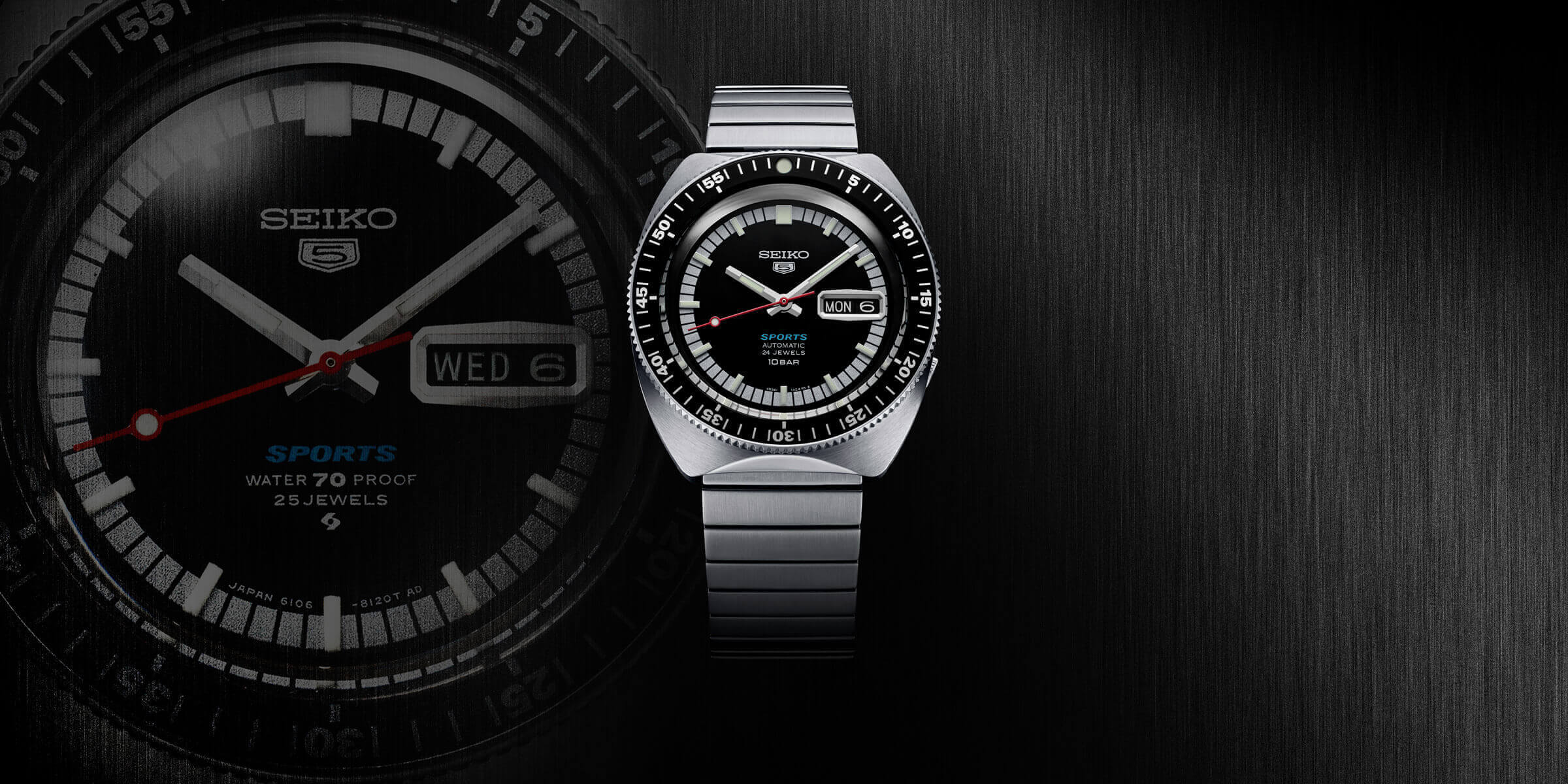 Seiko 5 Sports 55 Aniversario Edición Limitada Recreación del primer reloj 5 Sports