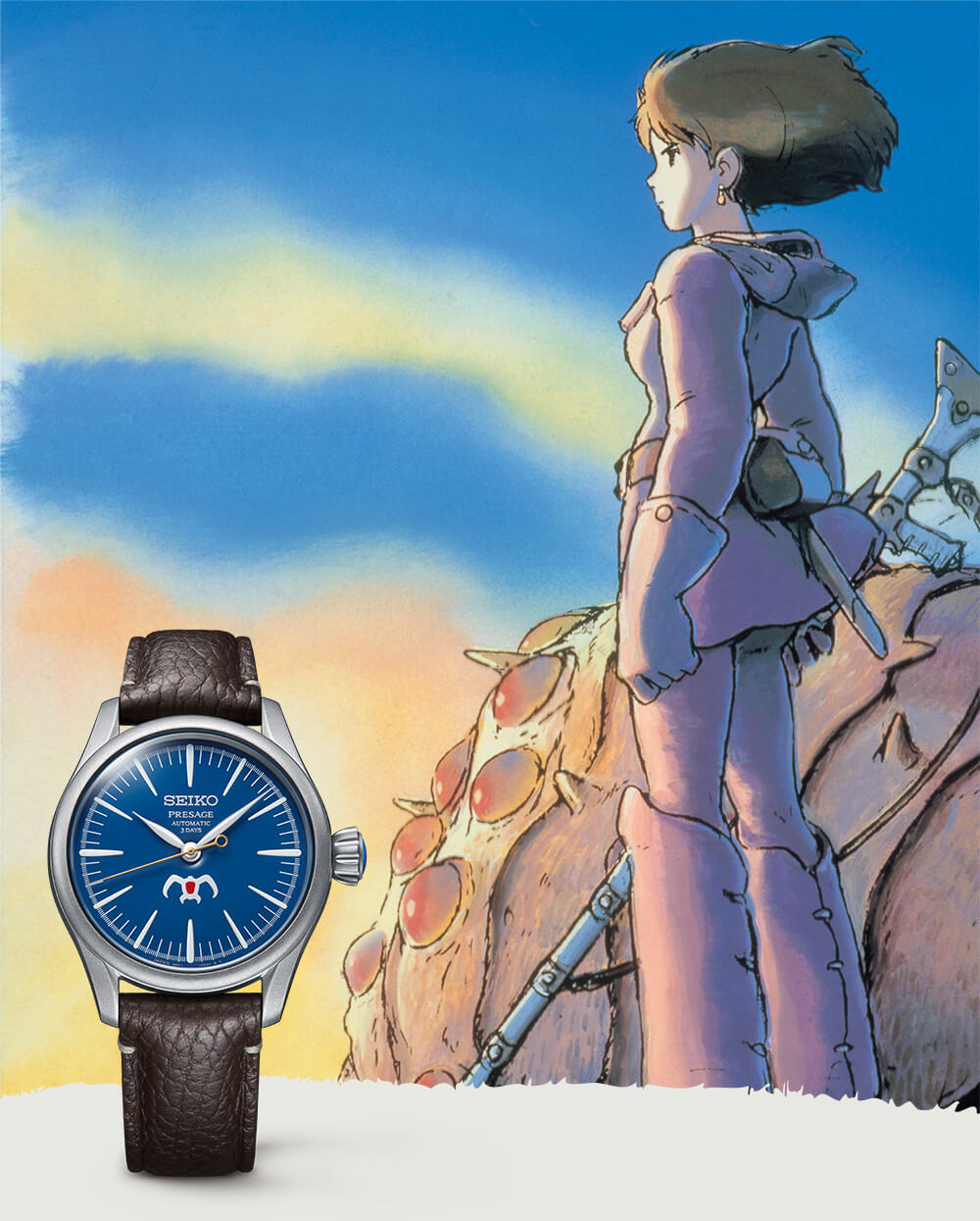 Seiko Presage Classic Series “Craftsmanship” Studio Ghibli Nausica&auml; of the Valley of the Wind Collaboration Limited Edition