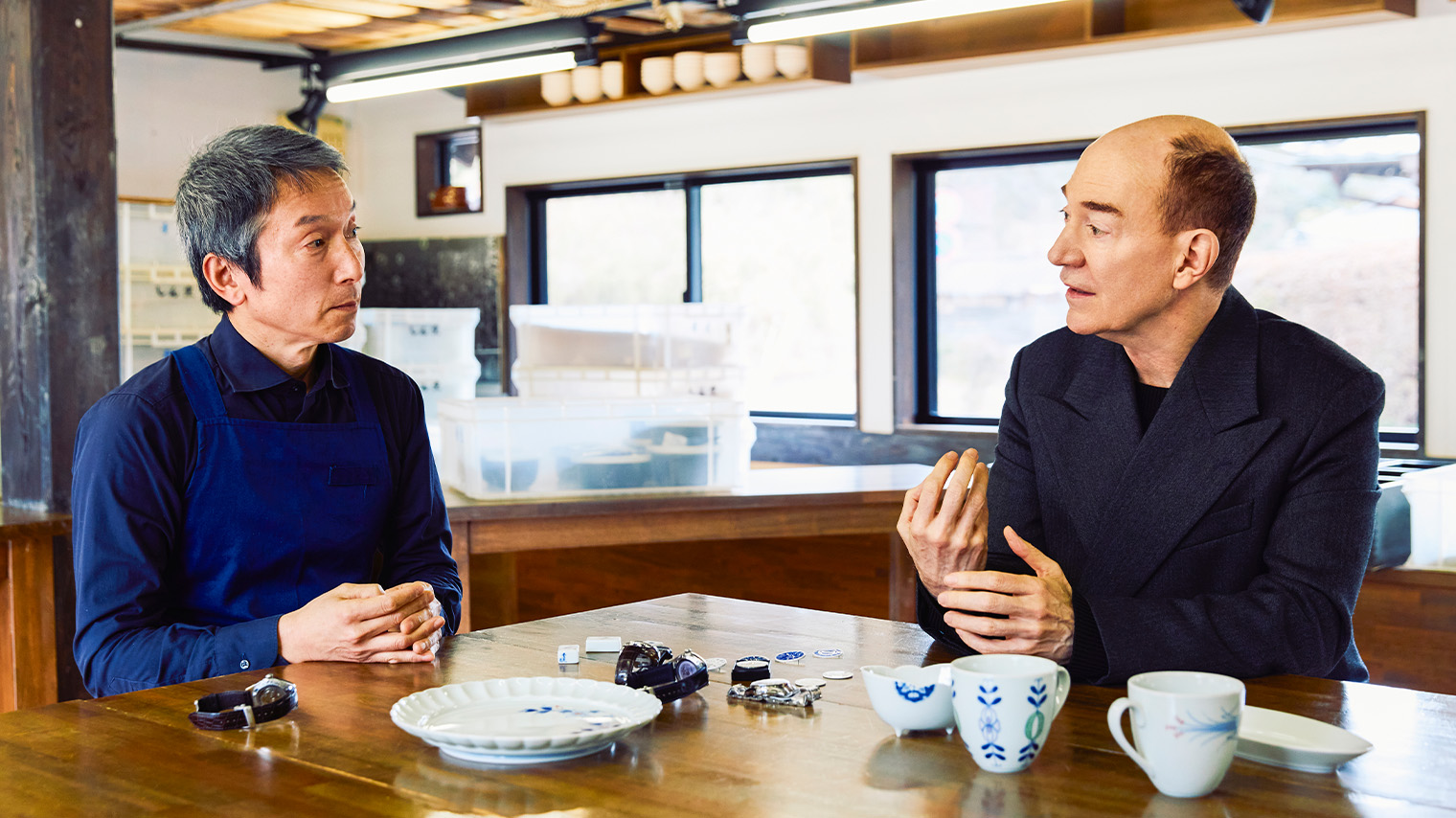 写真 左から、橋口博之さん　ロバート キャンベルさん