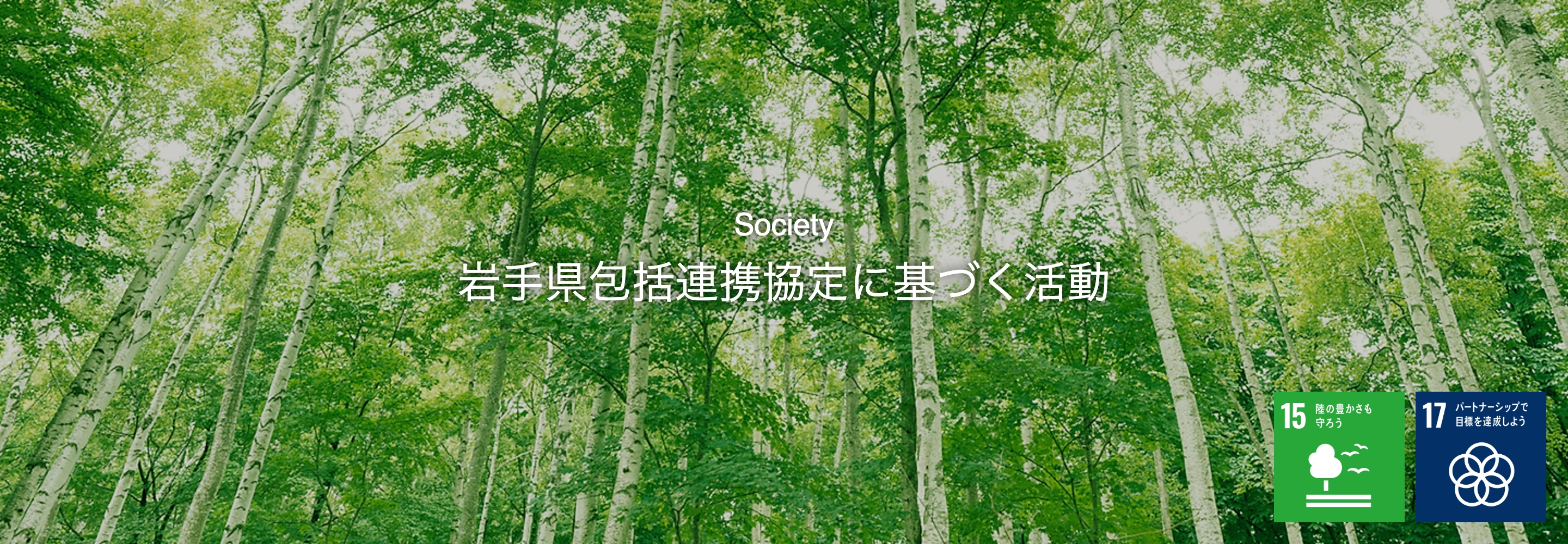 Society 岩⼿県包括連携協定に基づく活動