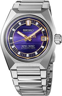 Relógio King Seiko VANAC SLA083J1 com mostrador violeta (crepúsculo)