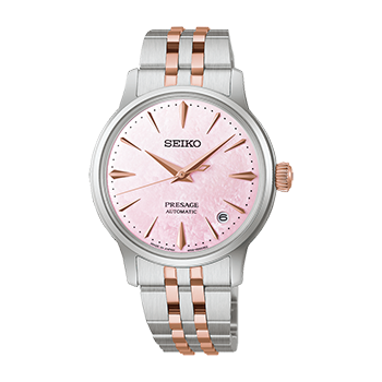 Relógio feminino automático Seiko Presage Cocktail Time, edição limitada STAR BAR SRM06J1 (especificações).
