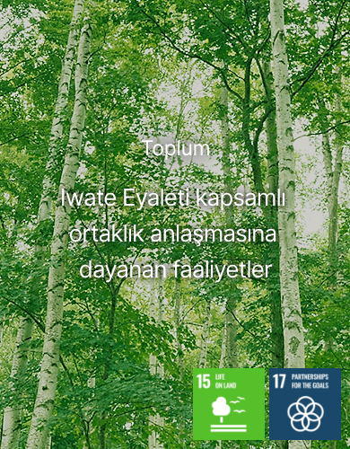 Toplum Iwate Eyaleti kapsamlı ortaklık anlaşmasına dayanan faaliyetler>