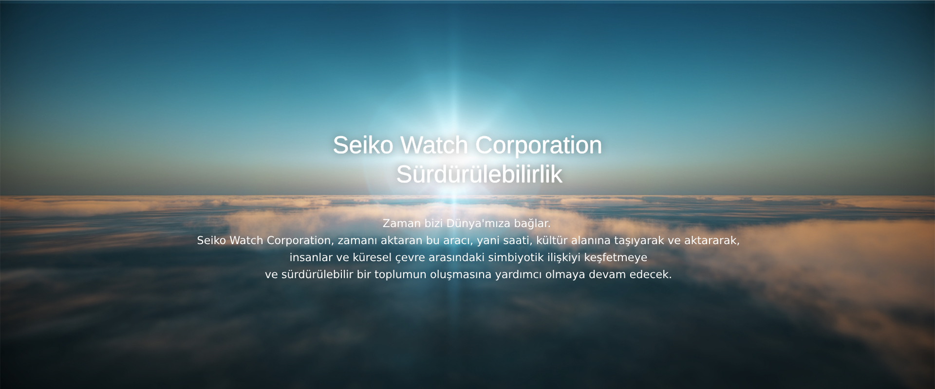 Seiko Watch Corporation Sürdürülebilirlik