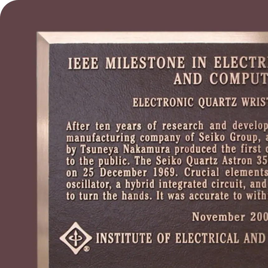 Photo of IEEE Award